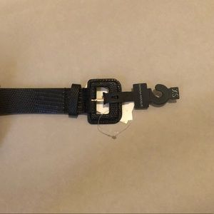 BANANA REPUBLIC BLACK SNAKESKIN BELT